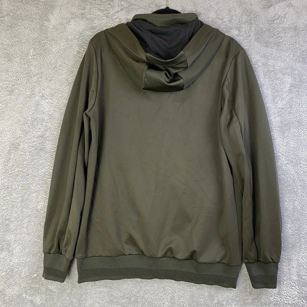SOBK Straight Outta Brooklyn Activewear Jacket‎ Men M Olive Full-Zip Hoodie